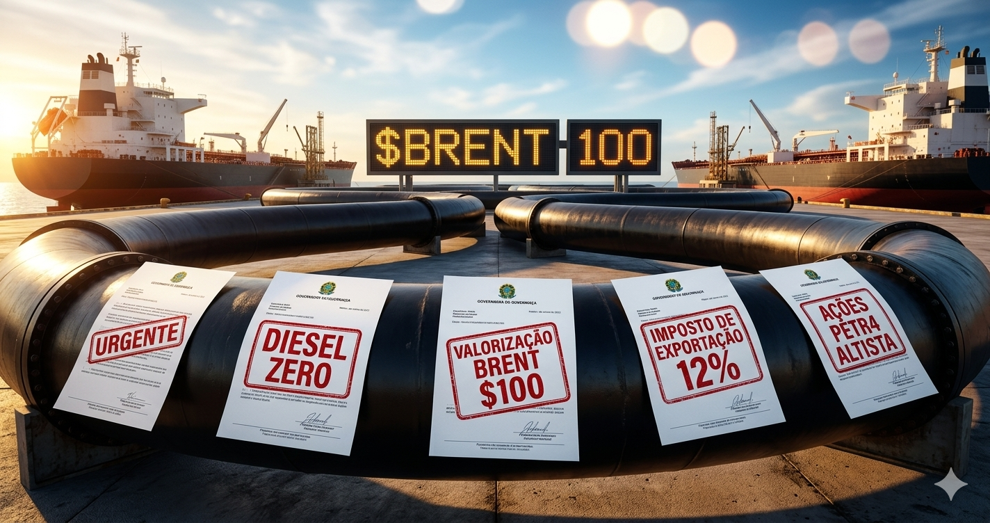 Petróleo a US$ 100 e novo imposto de exportação de 12%